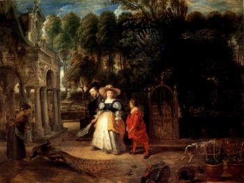 彼得 保羅 魯本斯 Rubens In His Garden With Helena Fourment